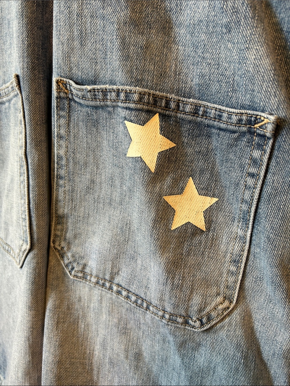 Gap Coastal Cowgirl Boho Denim Overalls Shorts - Picture 4 of 12